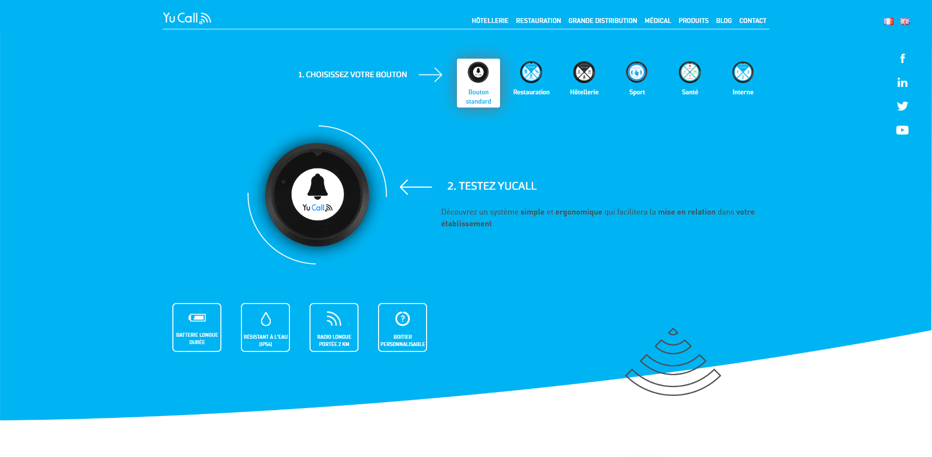 YuCall website screenshot